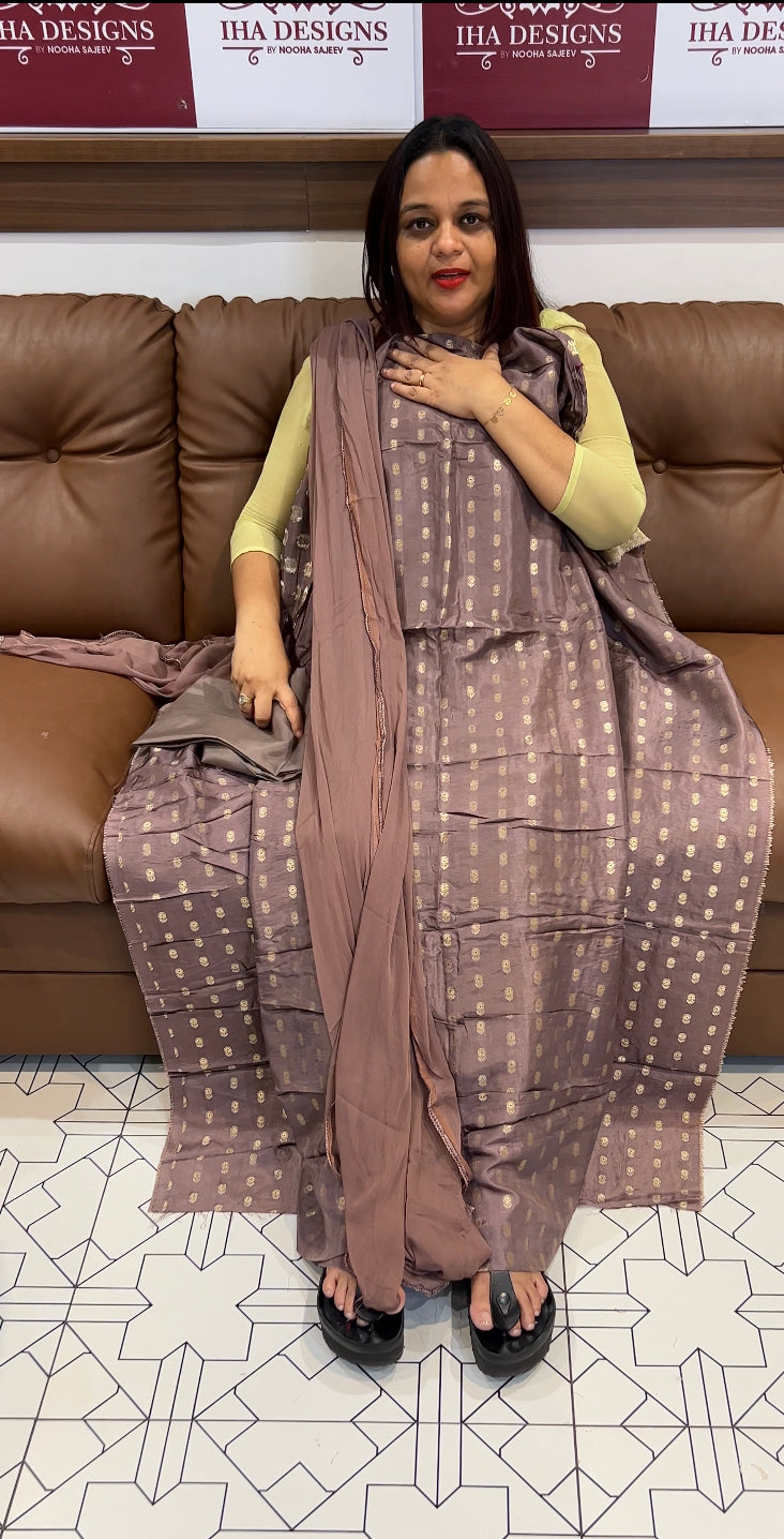 DOLA BANARASI UNSTITCHED SALWAR SUITS - IHA 8385