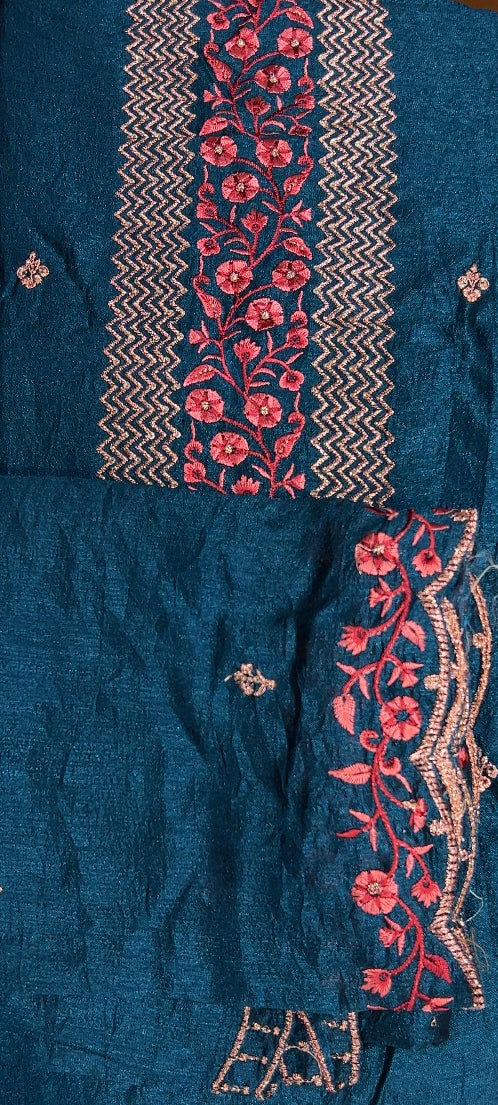 VICHITRA SILK UNSTITCHED SALWAR SUIT - IHA 8576