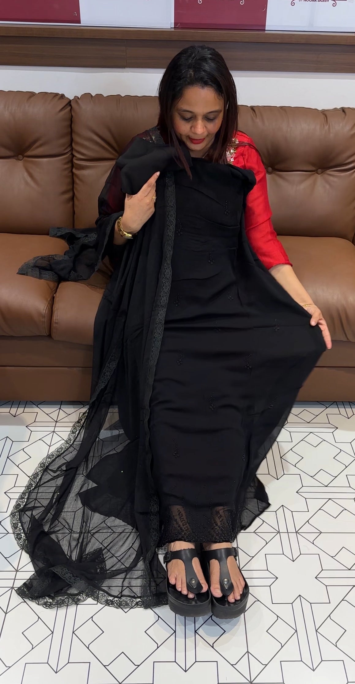 VISCOSE GEORGETTE UNSTITCHED SALWAR SUITS - IHA 9660