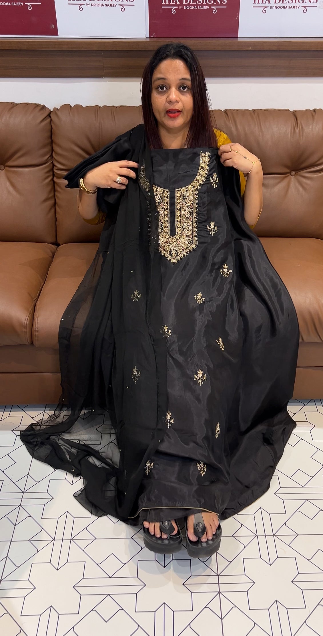 DOLA SILK UNSTITCHED SALWAR SUITS - IHA 9502