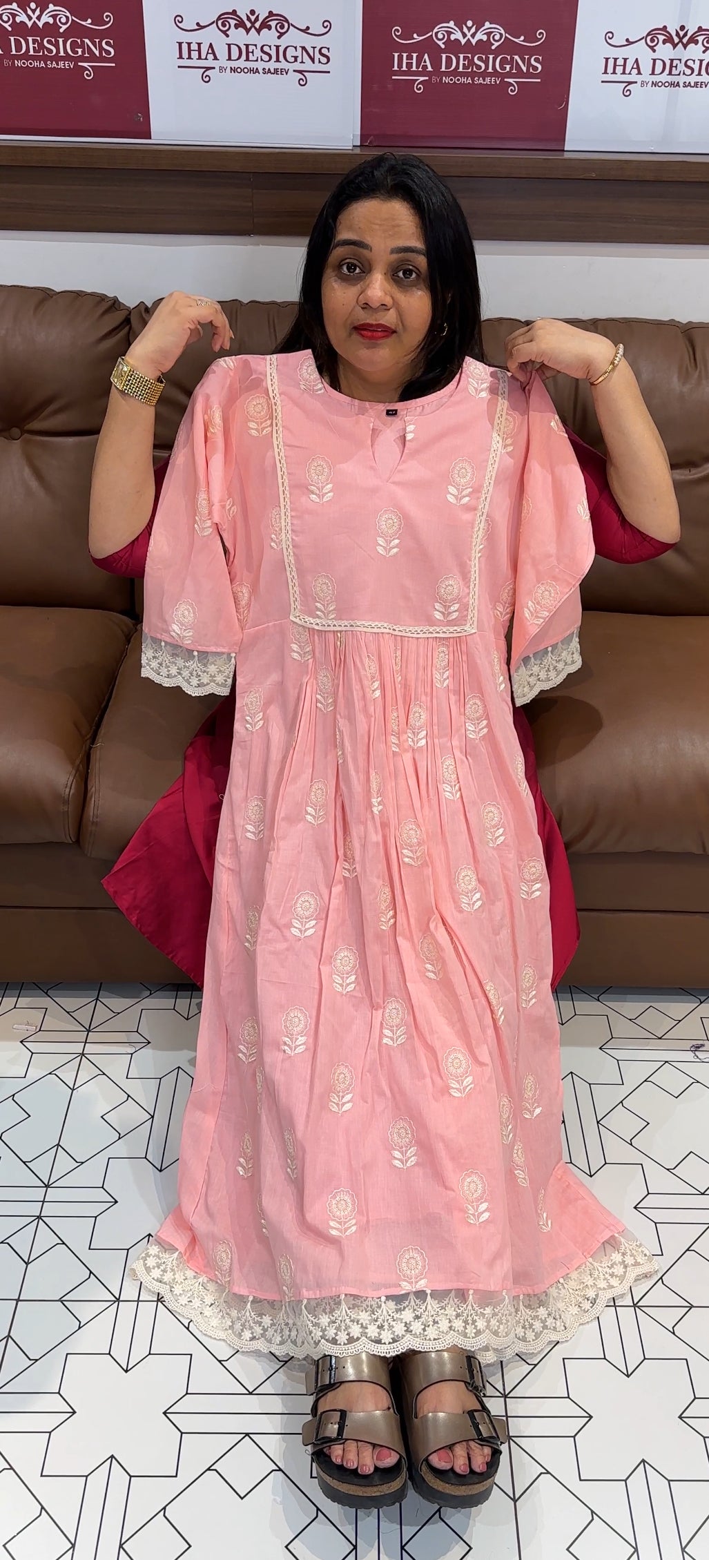 MALAI CHANDERI ALINE TOPS - IHA 22221
