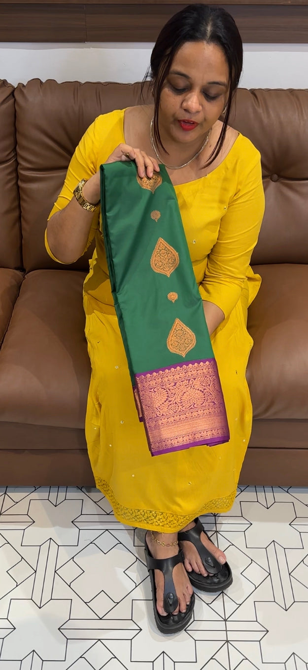 PURE MIX SILK SAREE - IHA 8583