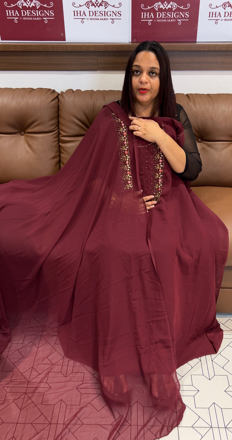 VICHITRA SILK UNSTITCHED SALWAR SUITS - IHA 8365