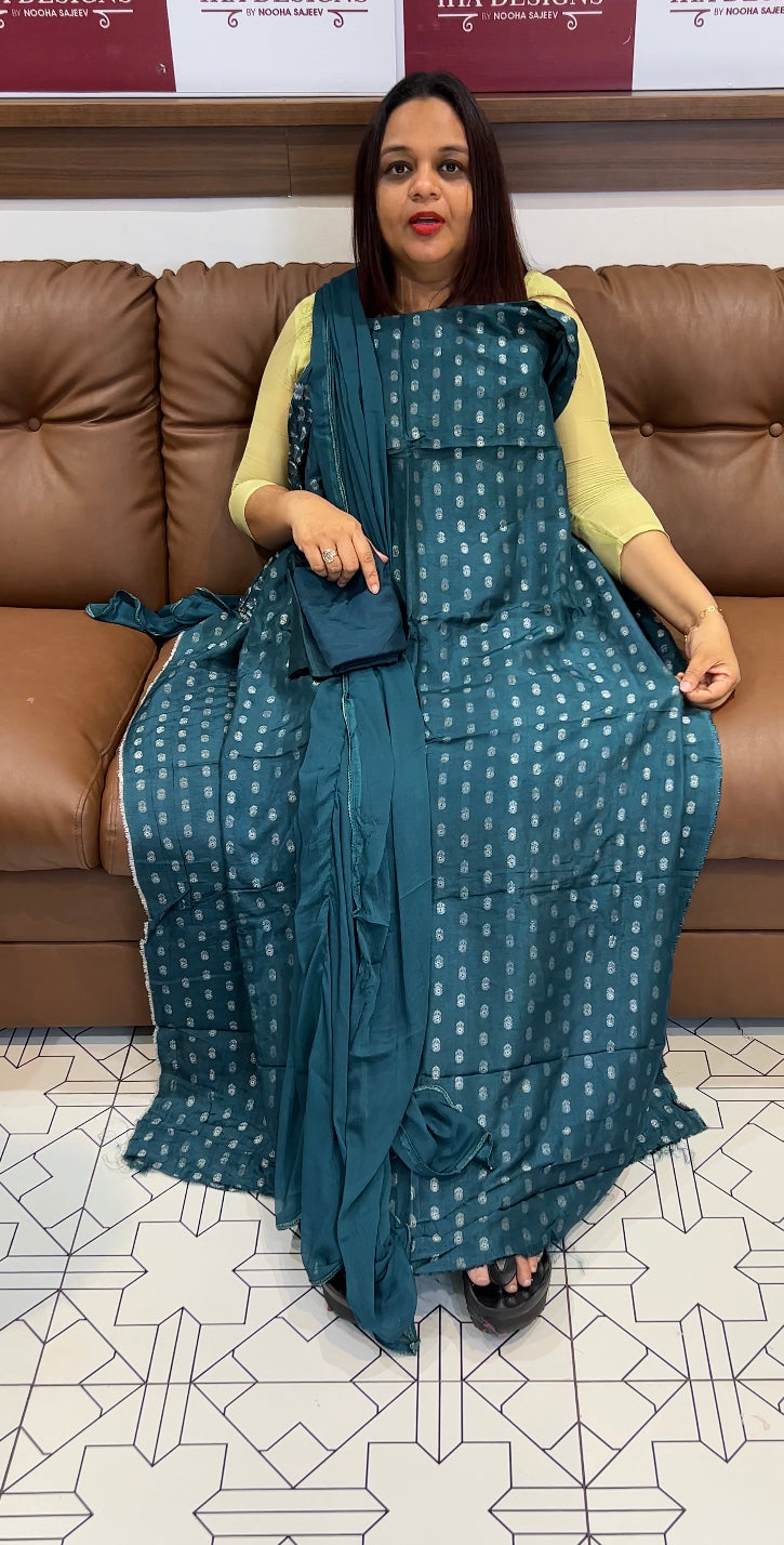 DOLA BANARASI UNSTITCHED SALWAR SUITS - IHA 8385