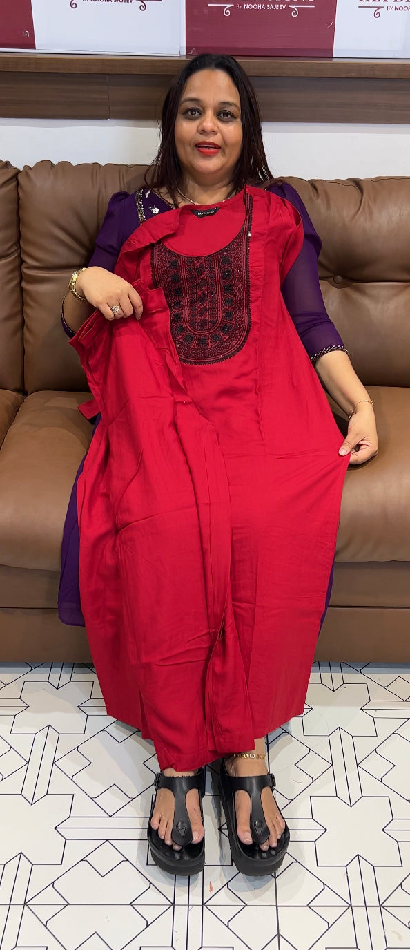 COTTON RAYON TOP AND BOTTOM - IHA 8435