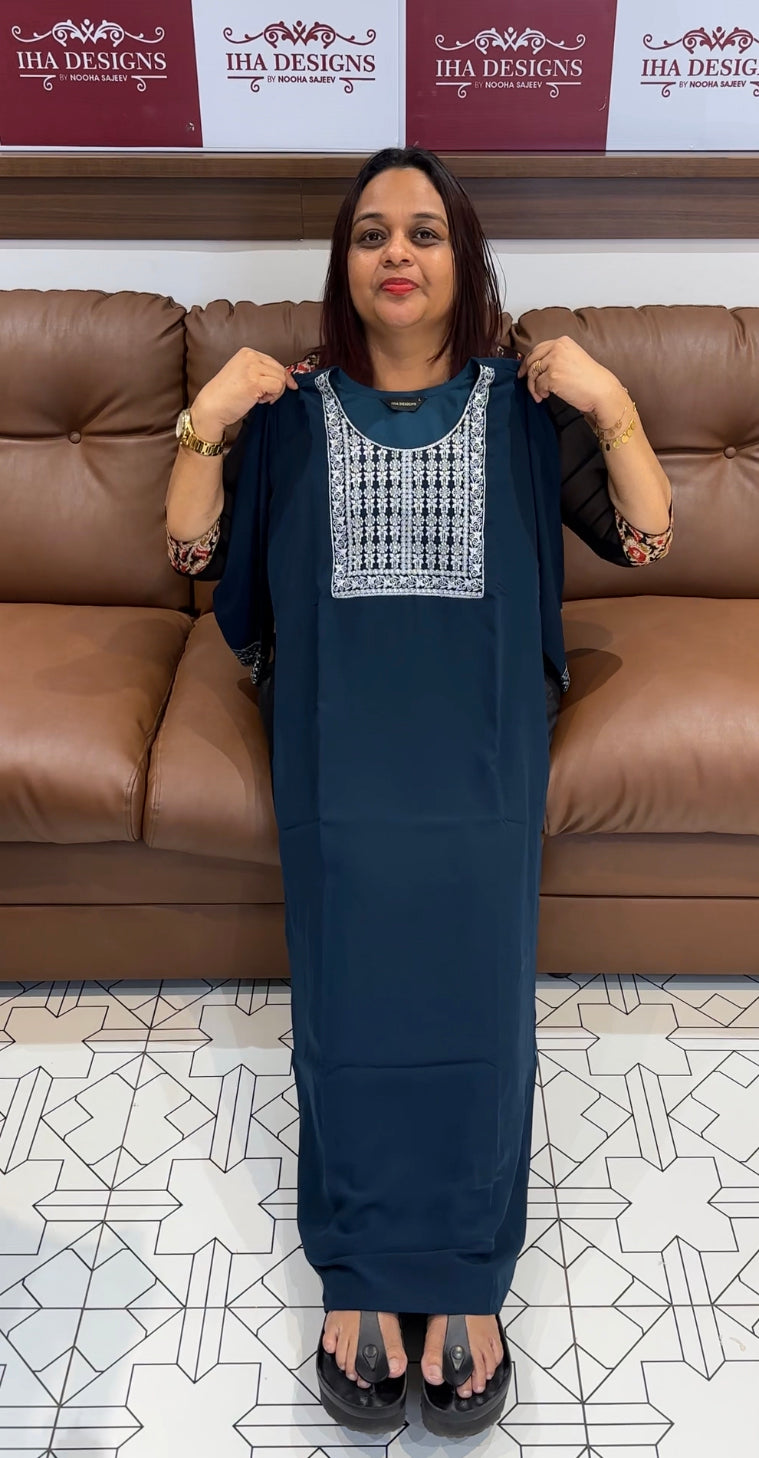 IHA'S IN-HOUSE FAUX GEORGETTE SLITED TOPS ONLY - IHA 8218