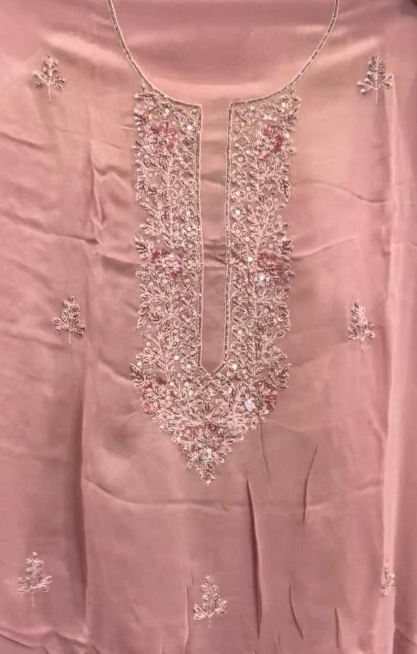 PREMIUM HAND WORKED UNSTITCHED SALWAR SUITS - IHA 8532