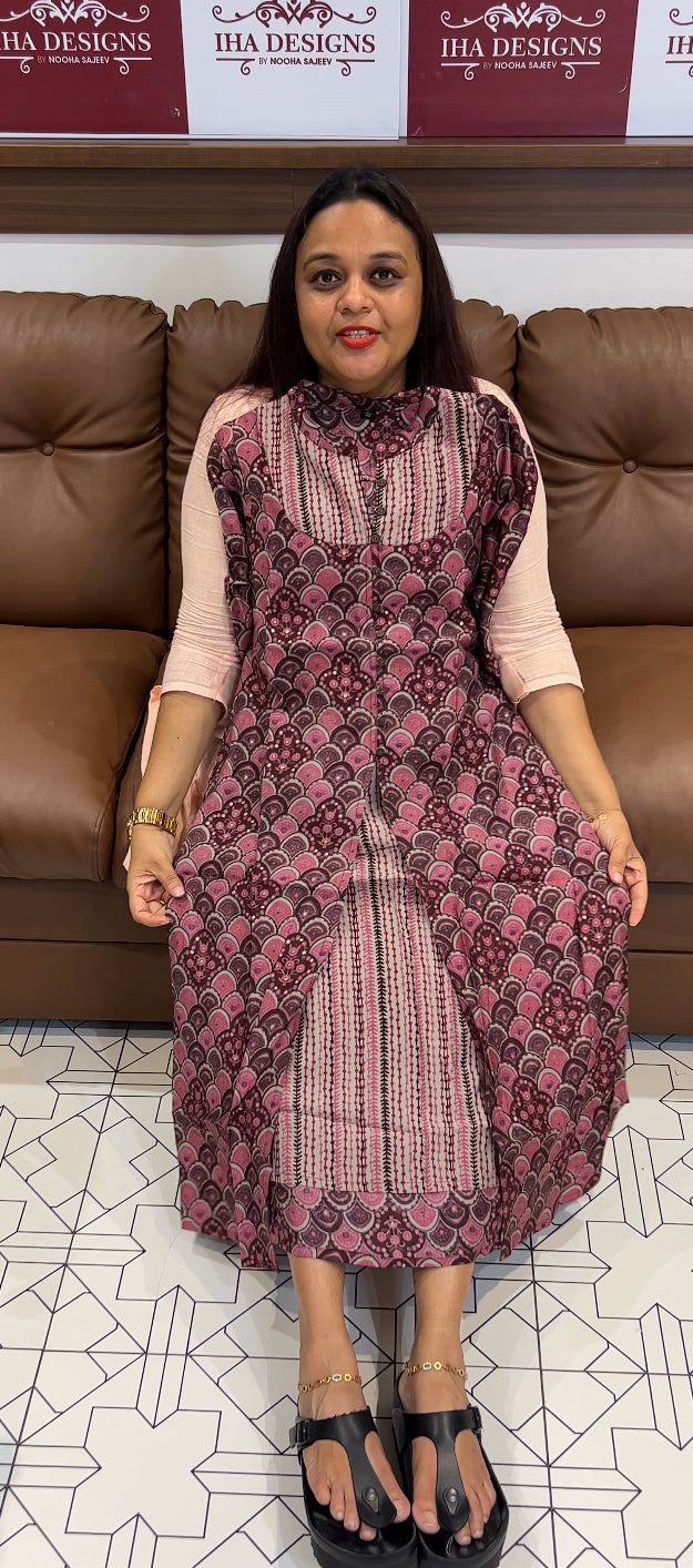 BUDGET BUY COTTON PRINTED ALINE TOPS - IHA 8432