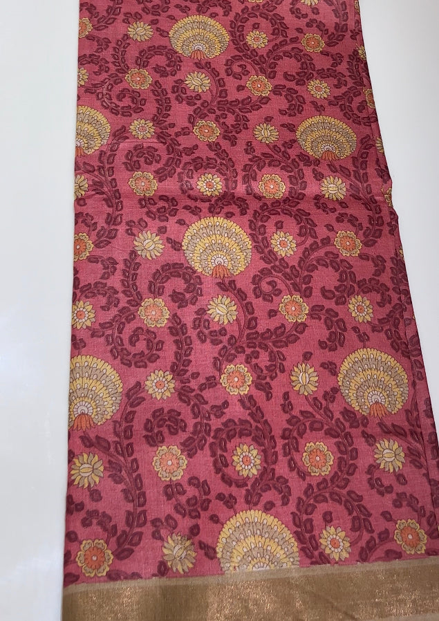 PRINTED TUSSUR SAREES - IHA 8328