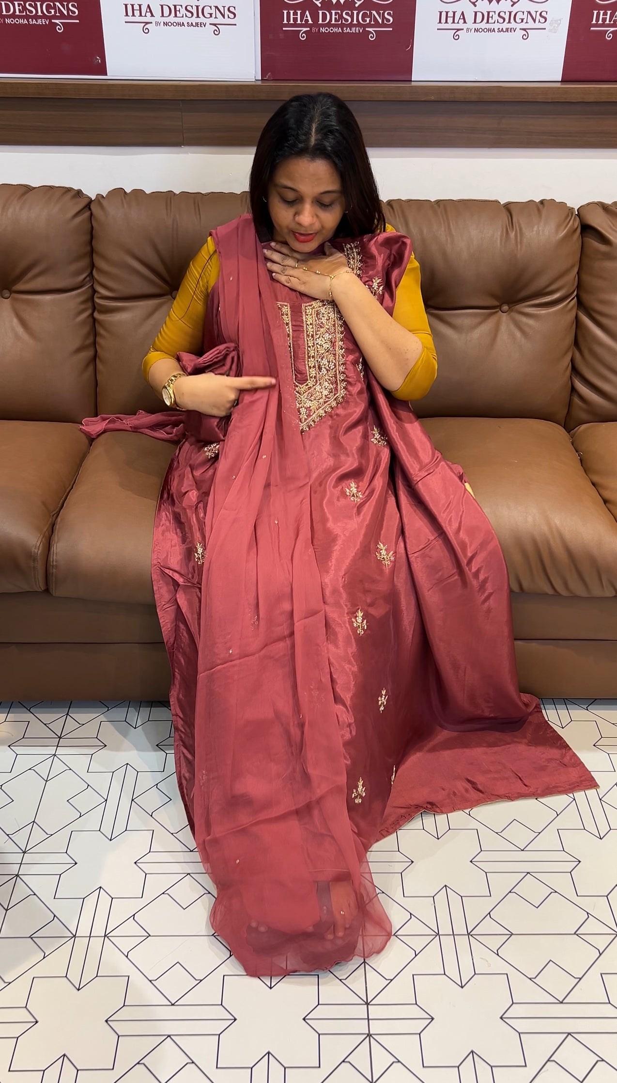 DOLA SILK UNSTITCHED SALWAR SUITS - IHA 9502