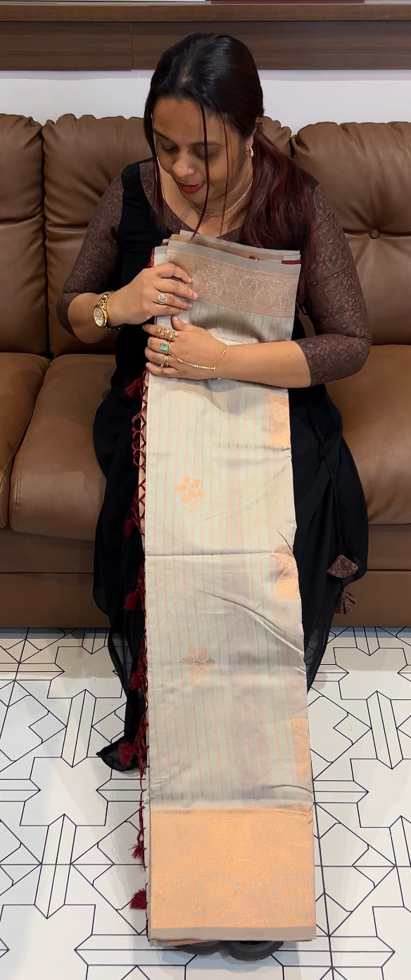 SEMI SILK SAREE - IHA 8624