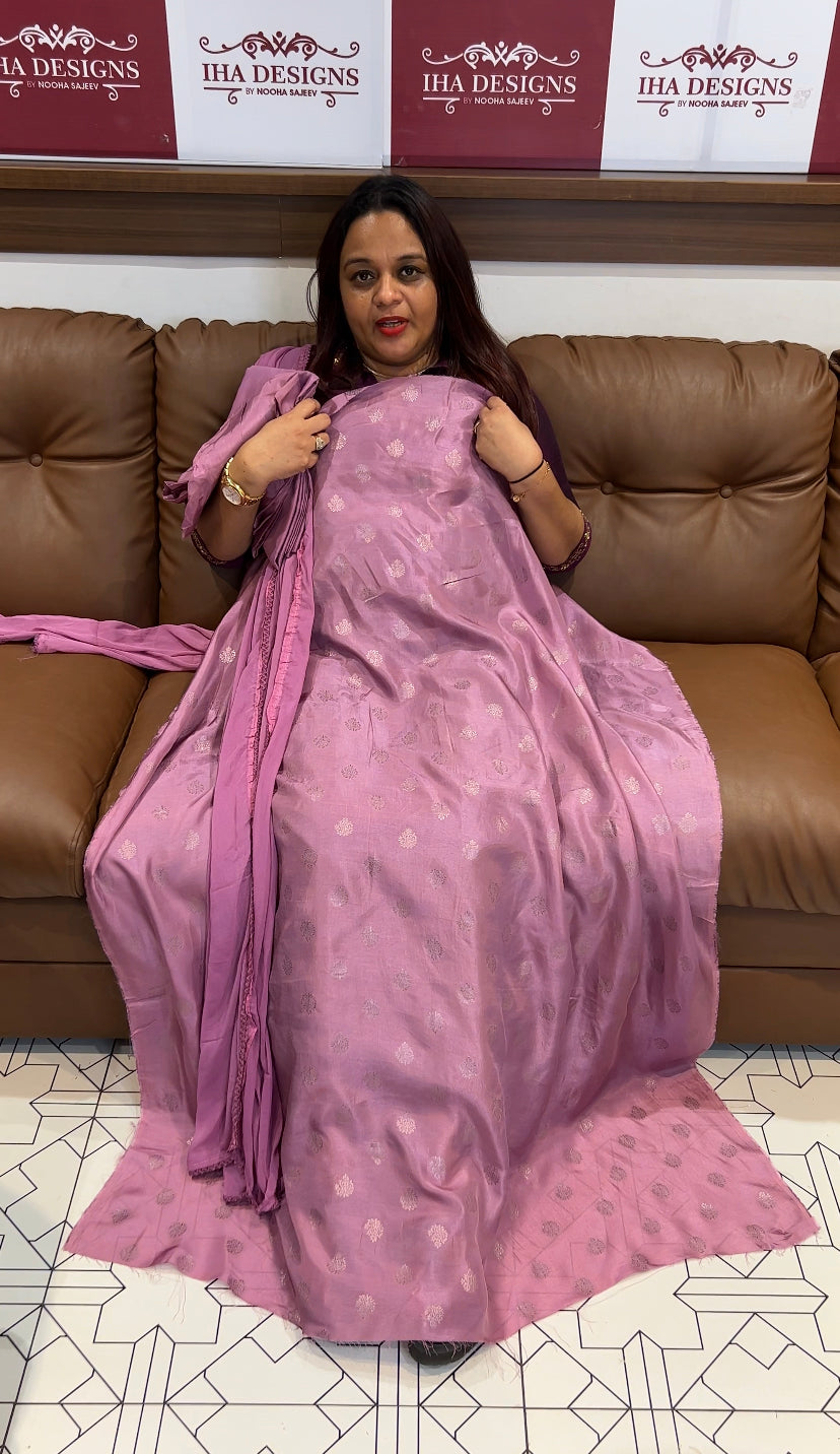 DOLA SILK UNSTITCHED SALWAR SUITS - IHA 8481