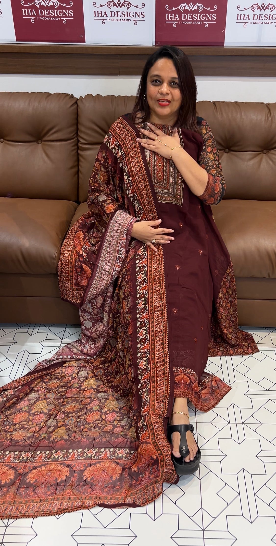 FORWARD VISCOSE GEORGETTE UNSTITCHED SALWAR SUITS - IHA 9809