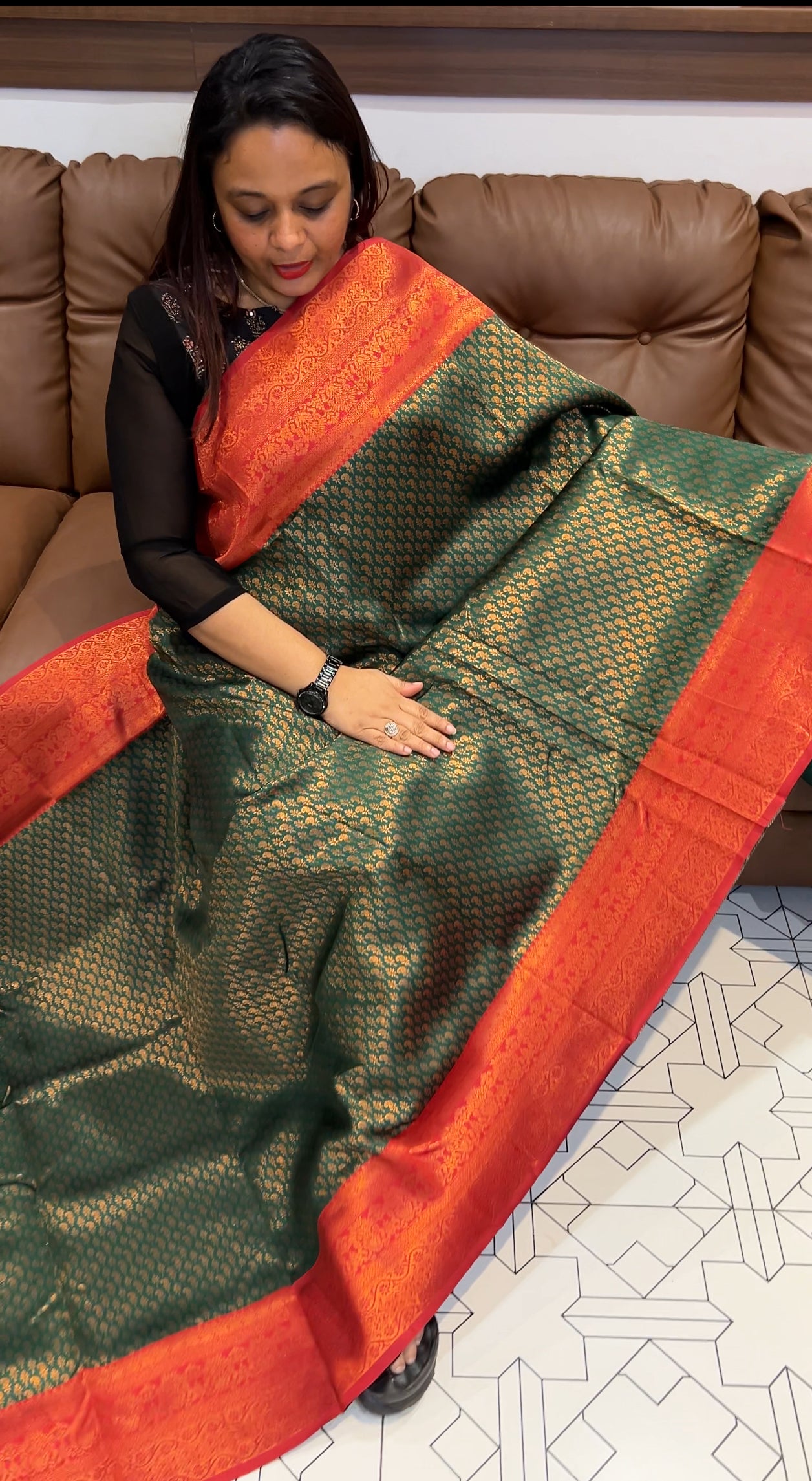 BUDGET BUY SEMI SILK SAREES - IHA 9881