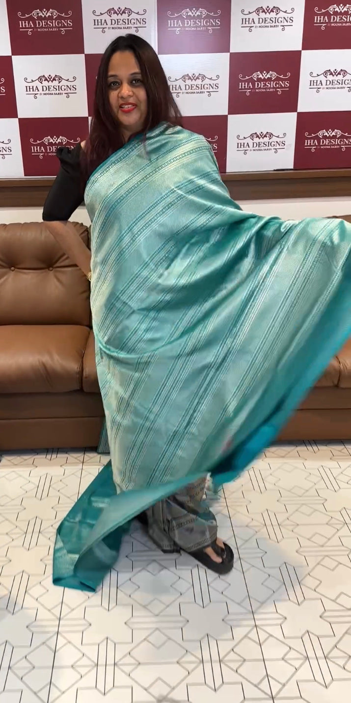 DESIGNER SEMI KATAN SILK SAREES - IHA 8069