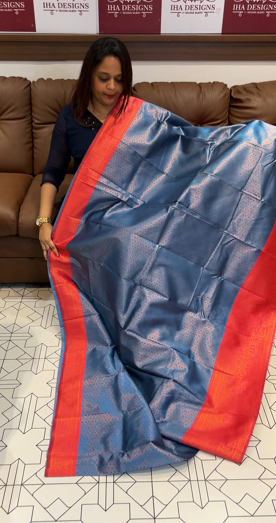 BUDGET BUY SEMI SILK SAREES - IHA 9719