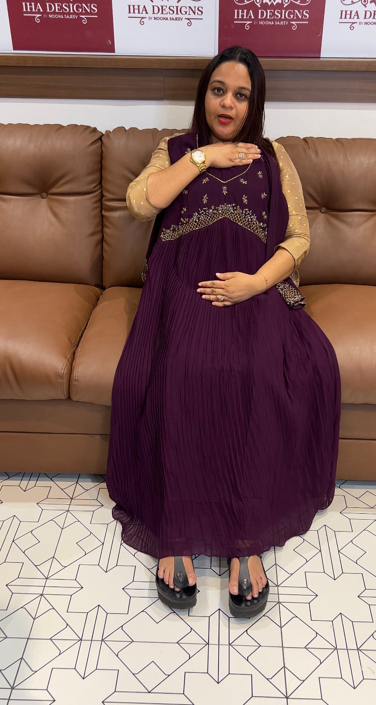 HAND WORKED ALIYA CUT ALINE TOPS - IHA 8367