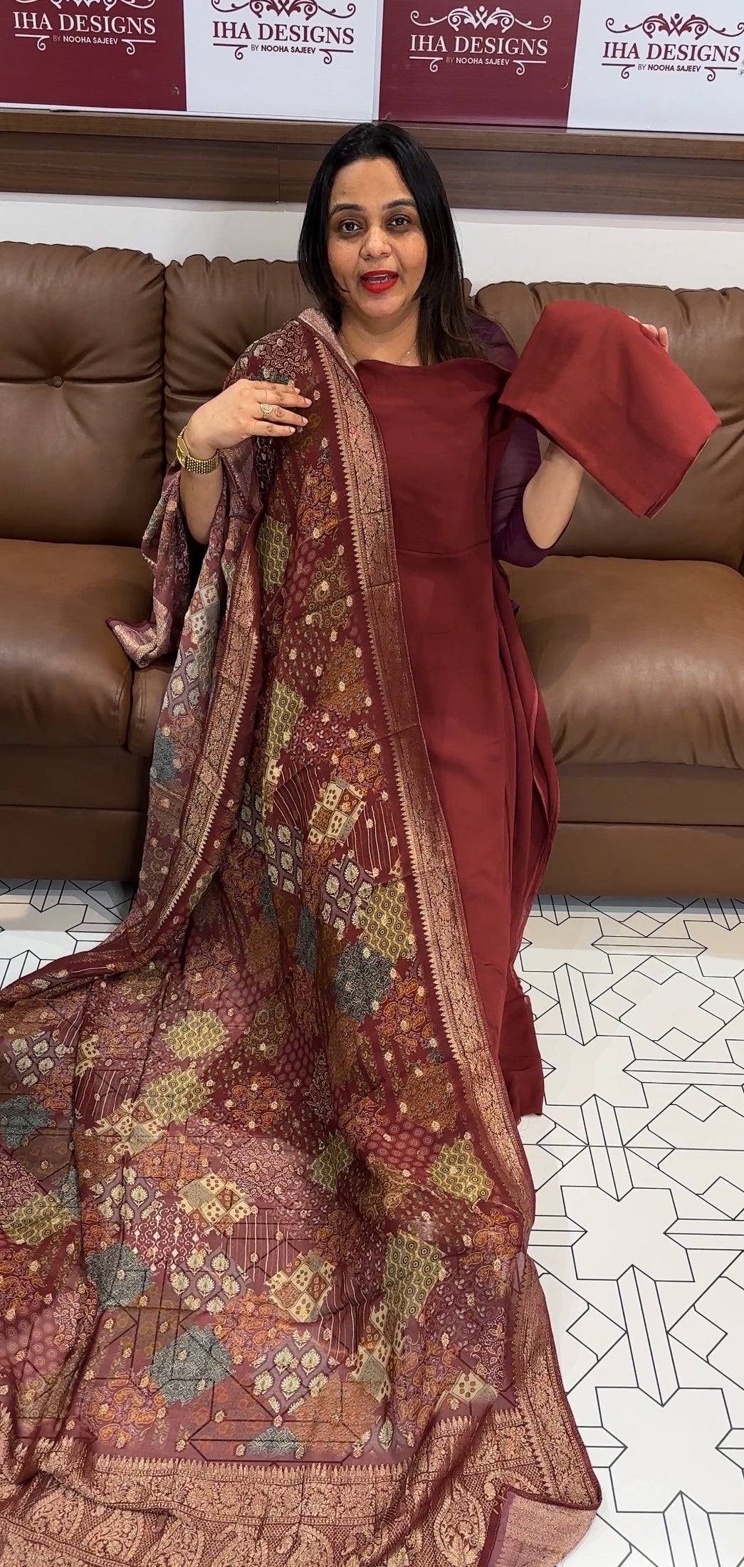 GEORGETTE UNSTITCHED SALWAR SUITS - IHA 20560