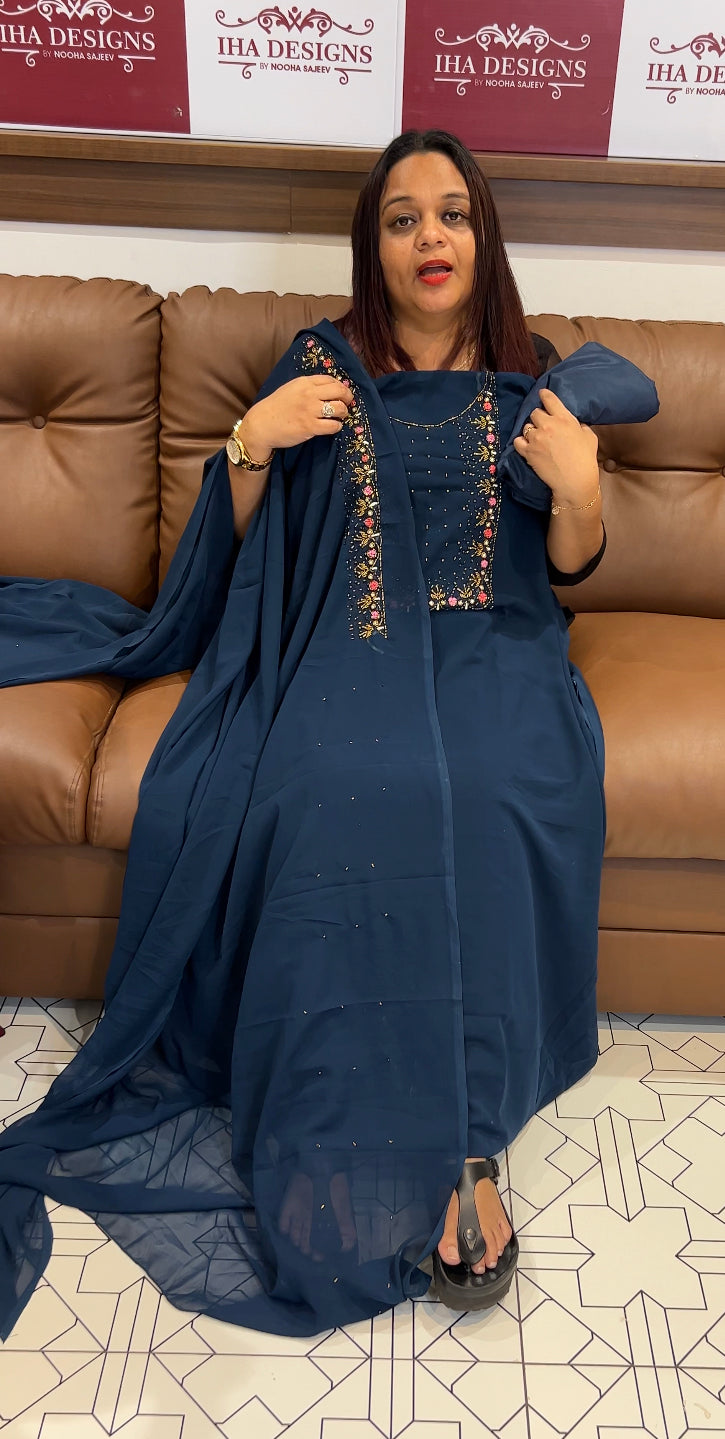 VICHITRA SILK UNSTITCHED SALWAR SUITS - IHA 8365