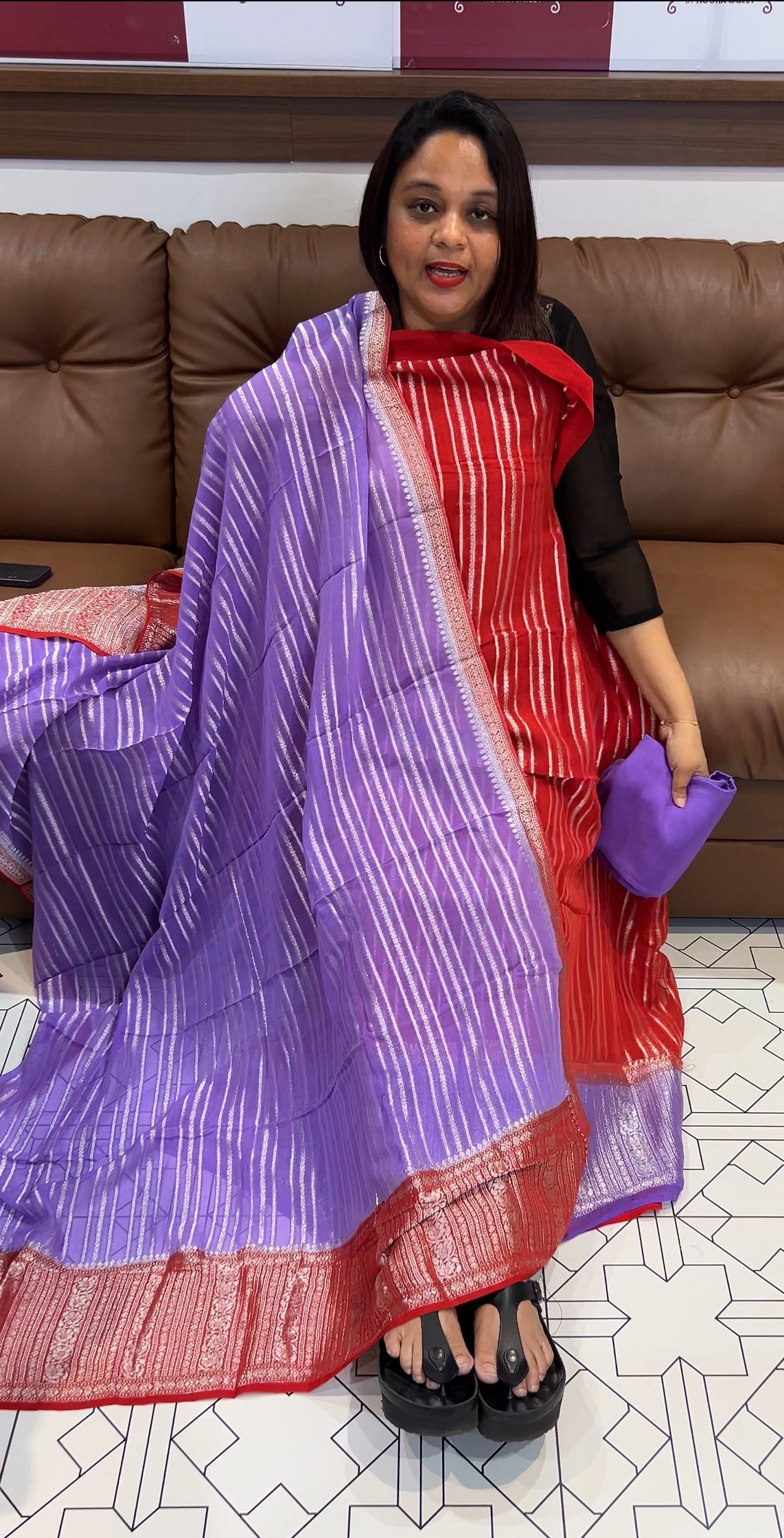 VISCOSE GEORGETTE UNSTITCHED SALWAR SUITS - IHA 9884