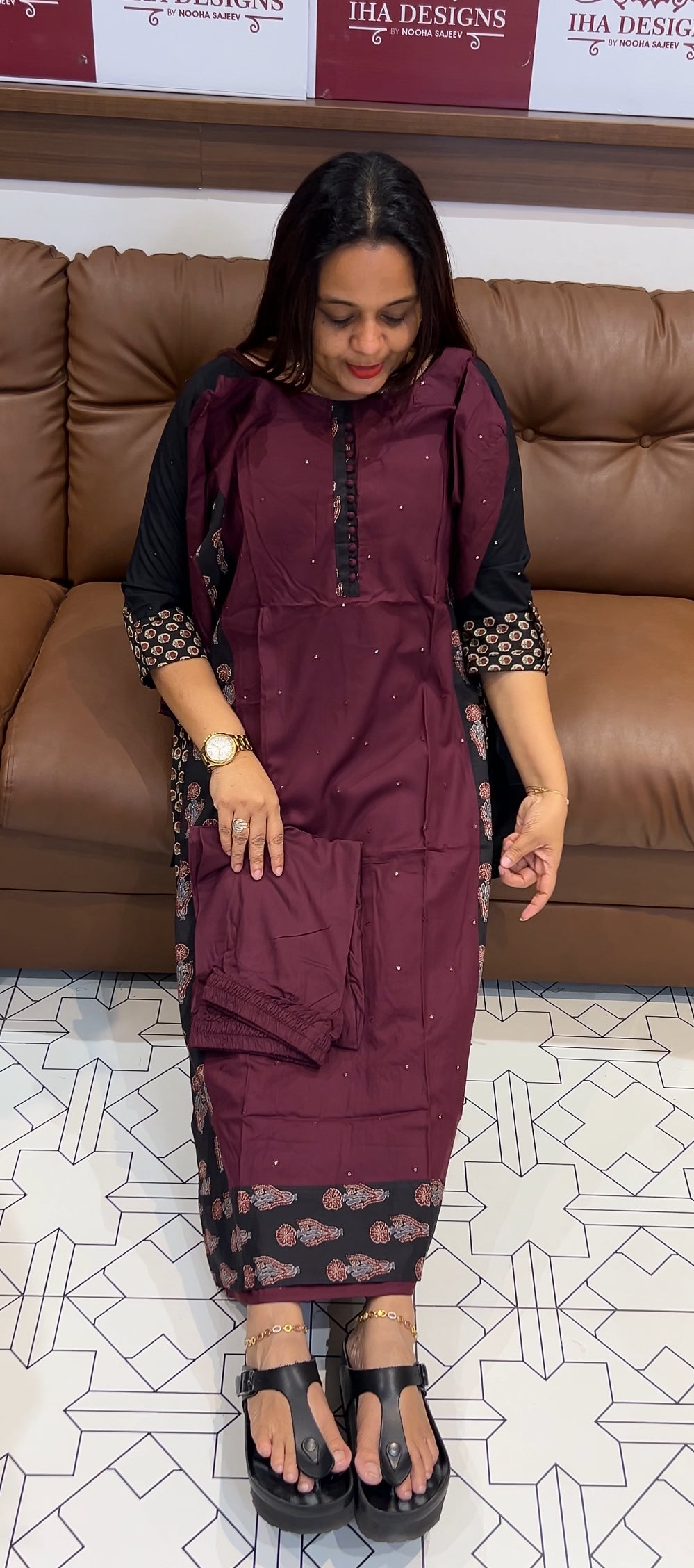 BUDGET BUY COTTON RAYON TOP AND BOTTOM - IHA 9493