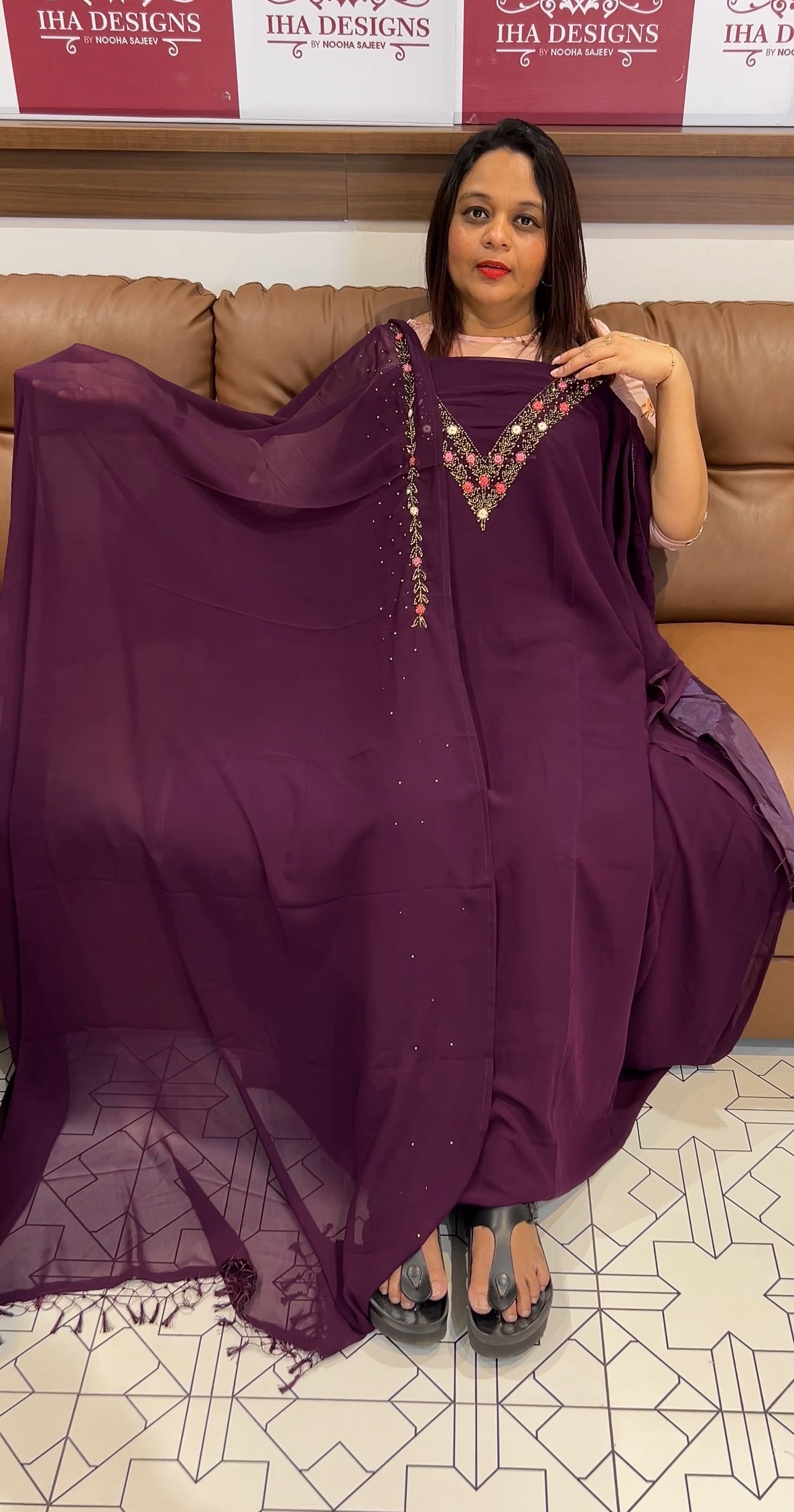 FORWARD HAND WORKED UNSTITCHED SALWAR SUITS - IHA 9876