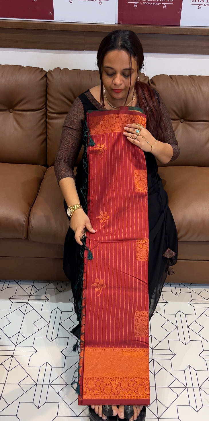 SEMI SILK SAREE - IHA 8624