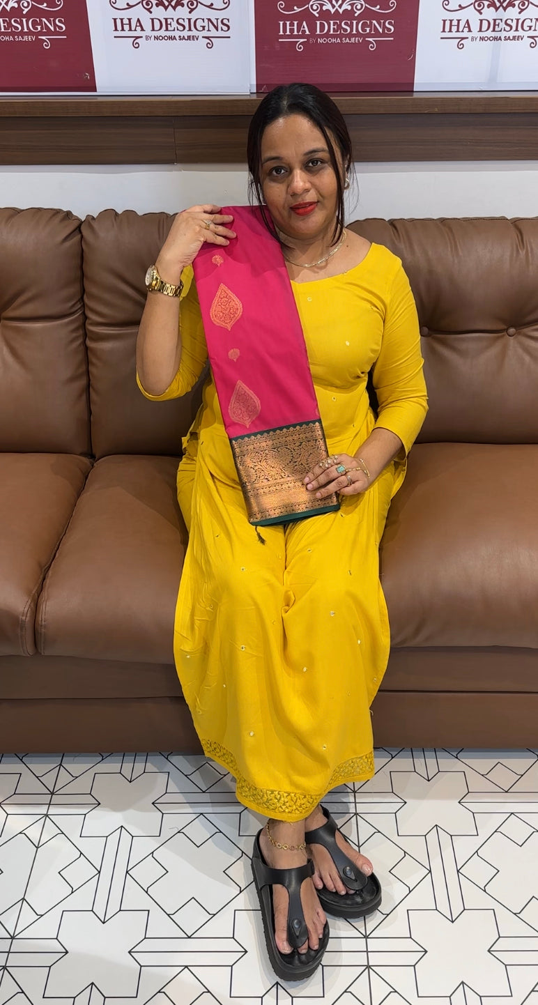 PURE MIX SILK SAREE - IHA 8583