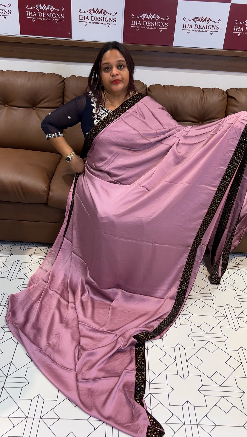 SILKY GEORGETTE SAREES - IHA 8300