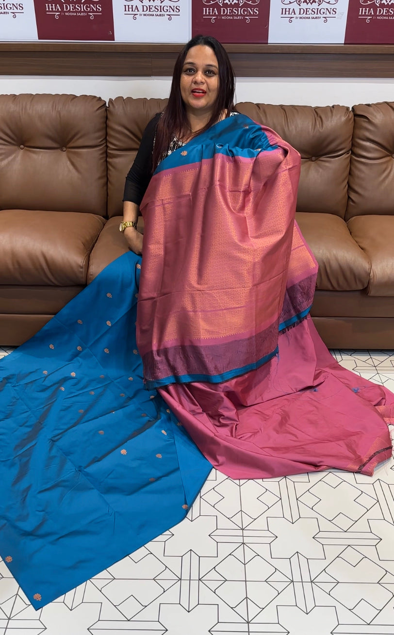 BUDGET BUY SEMI SILK SAREES - IHA 8439