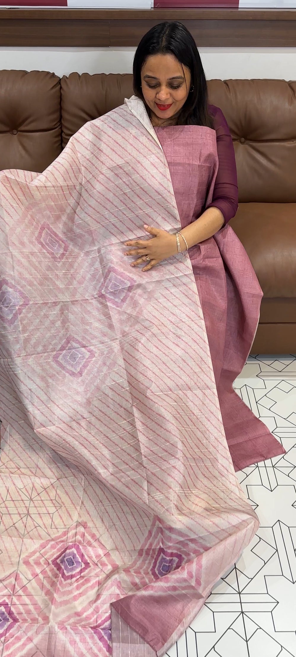 SEMI TUSSUR UNSTITCHED SALWAR SUITS - IHA 20543