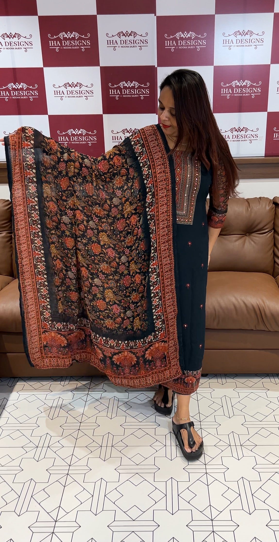 FORWARD VISCOSE GEORGETTE UNSTITCHED SALWAR SUITS - IHA 9809
