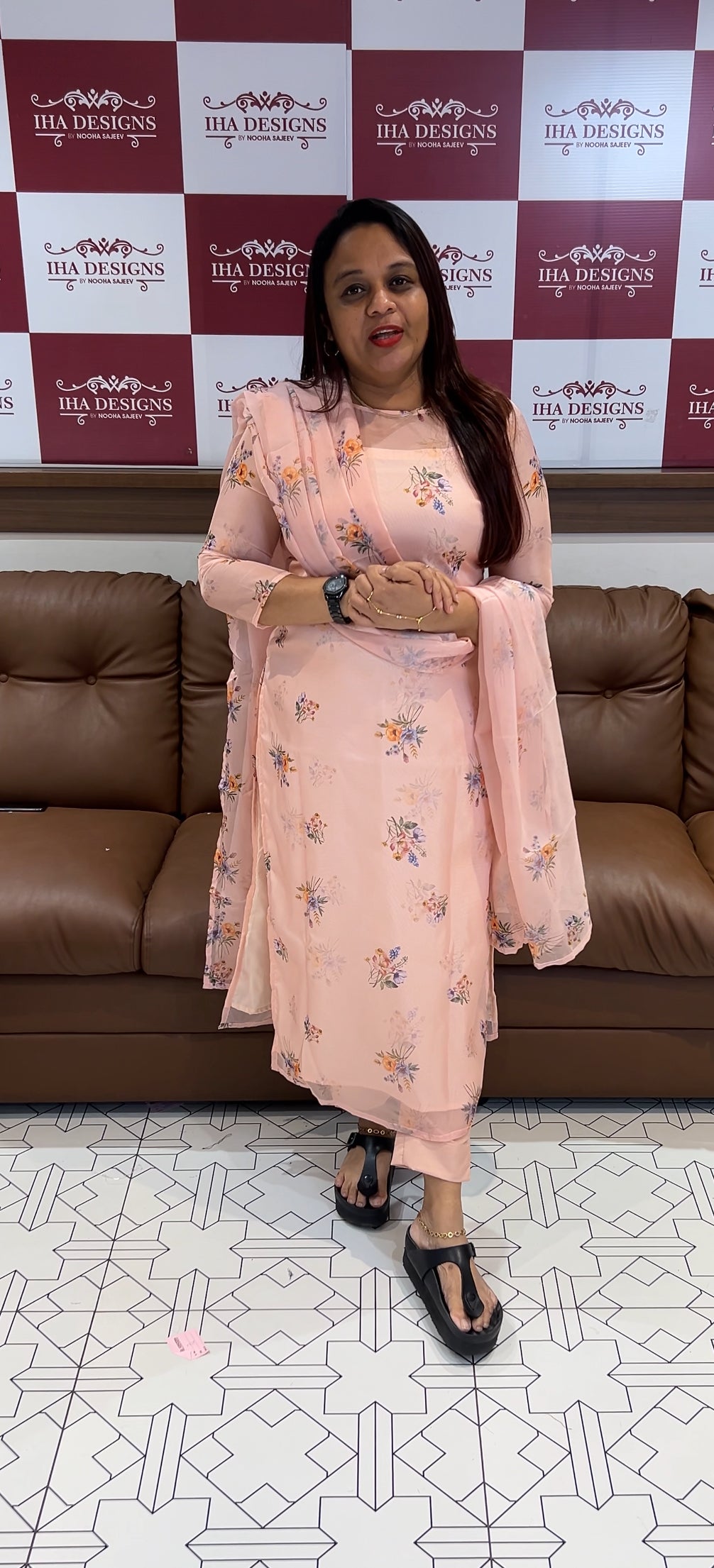 BUDGET BUY PRINTED ORGANZA UNSTITCHED SALWAR SUITS - IHA 9864