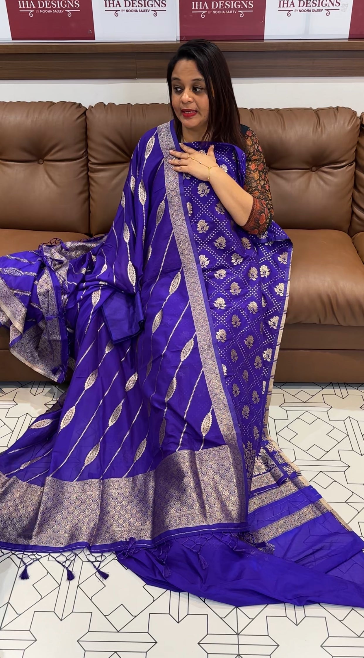 SEMI KATAN UNSTITCHED SALWAR SUITS - IHA 9832
