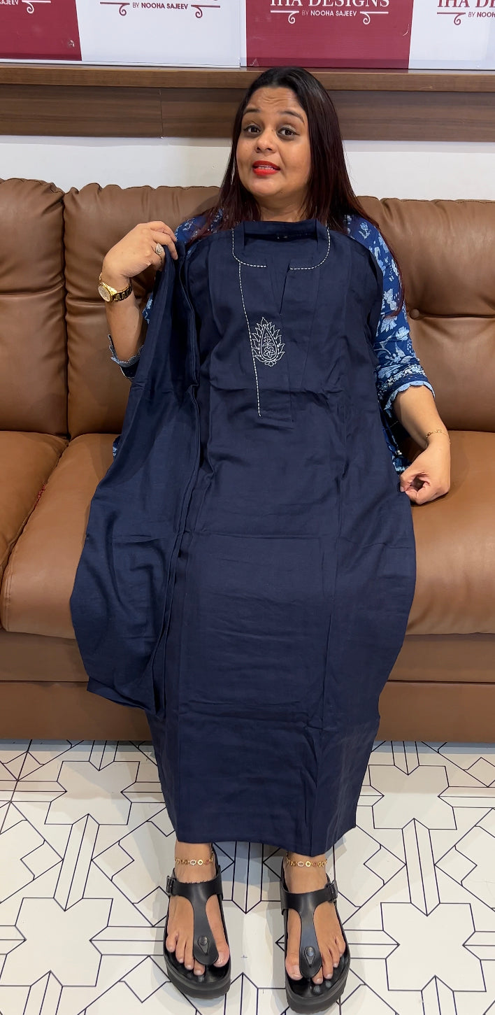 COTTON LINEN TOP AND BOTTOM - IHA 8496