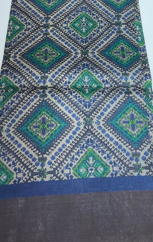 PRINTED TUSSUR SAREES - IHA 8328