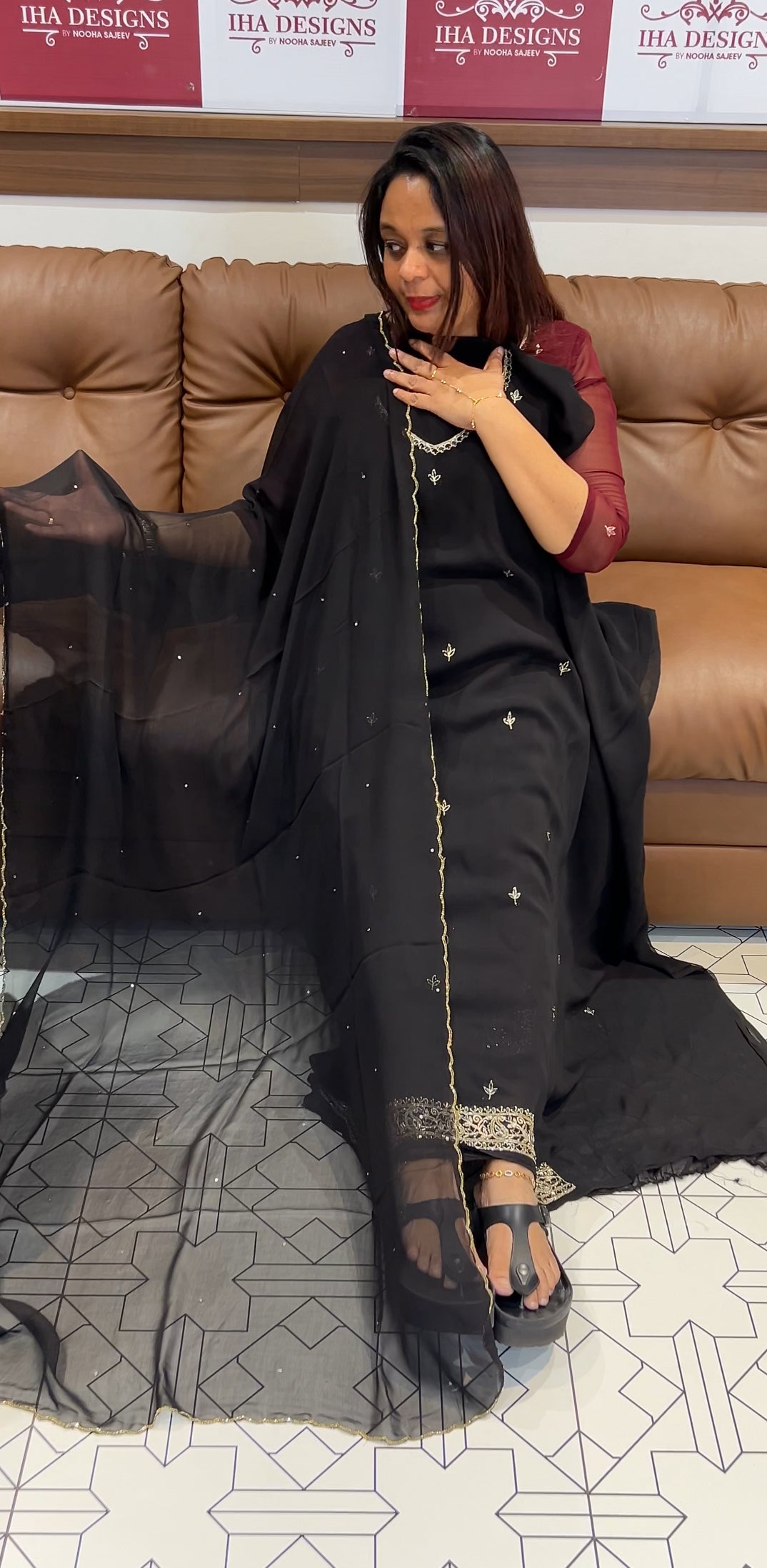 PREMIUM UNSTITCHED SALWAR SUITS - IHA 9742
