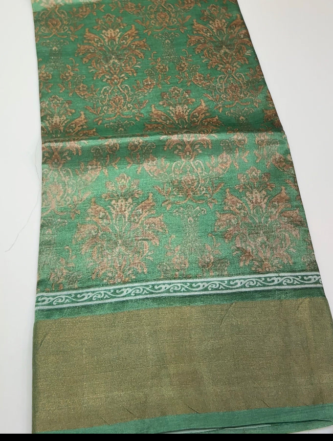 PRINTED TUSSUR SAREES - IHA 8328