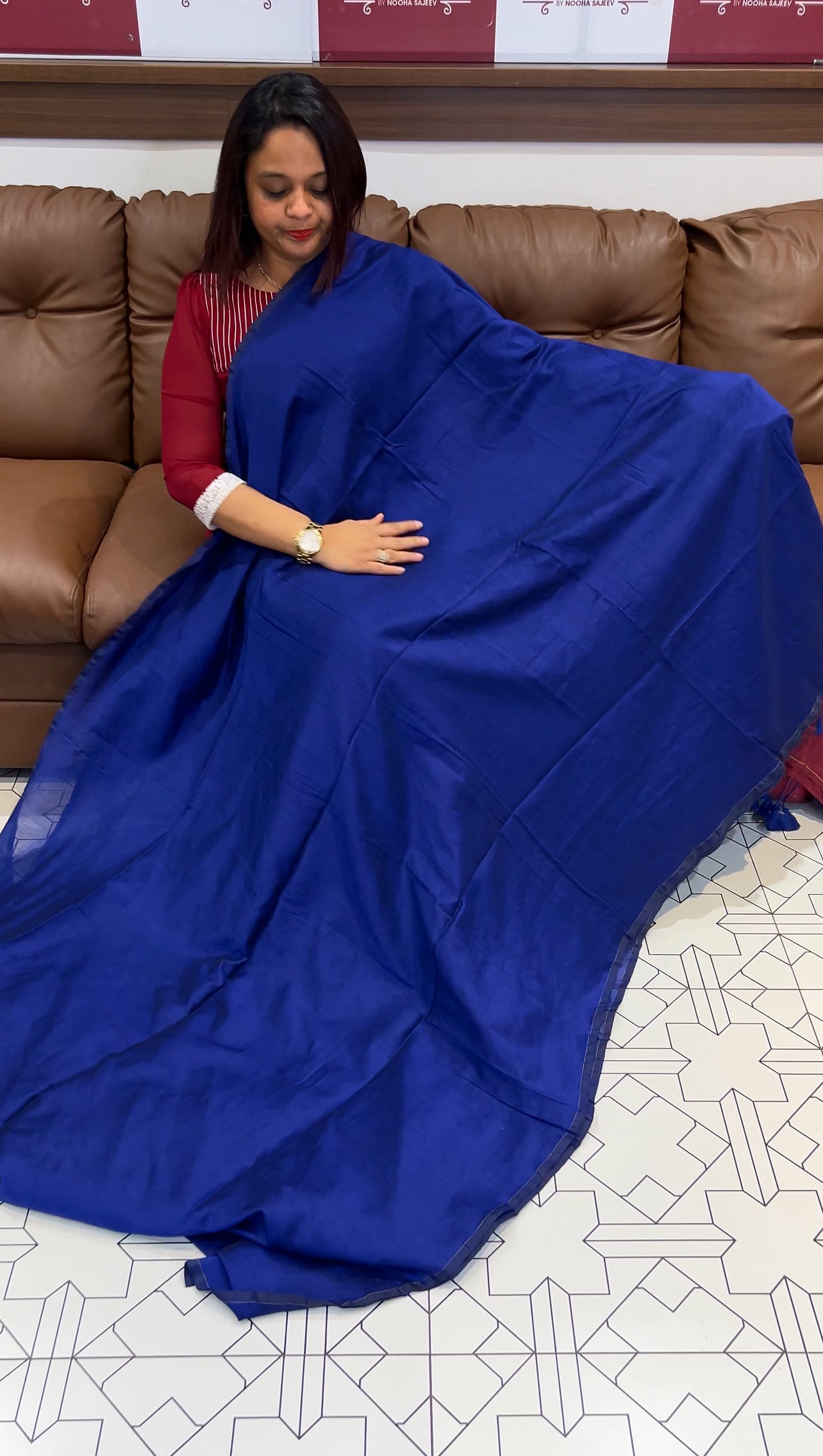 HANDLOOM COTTON SAREES - IHA 9771