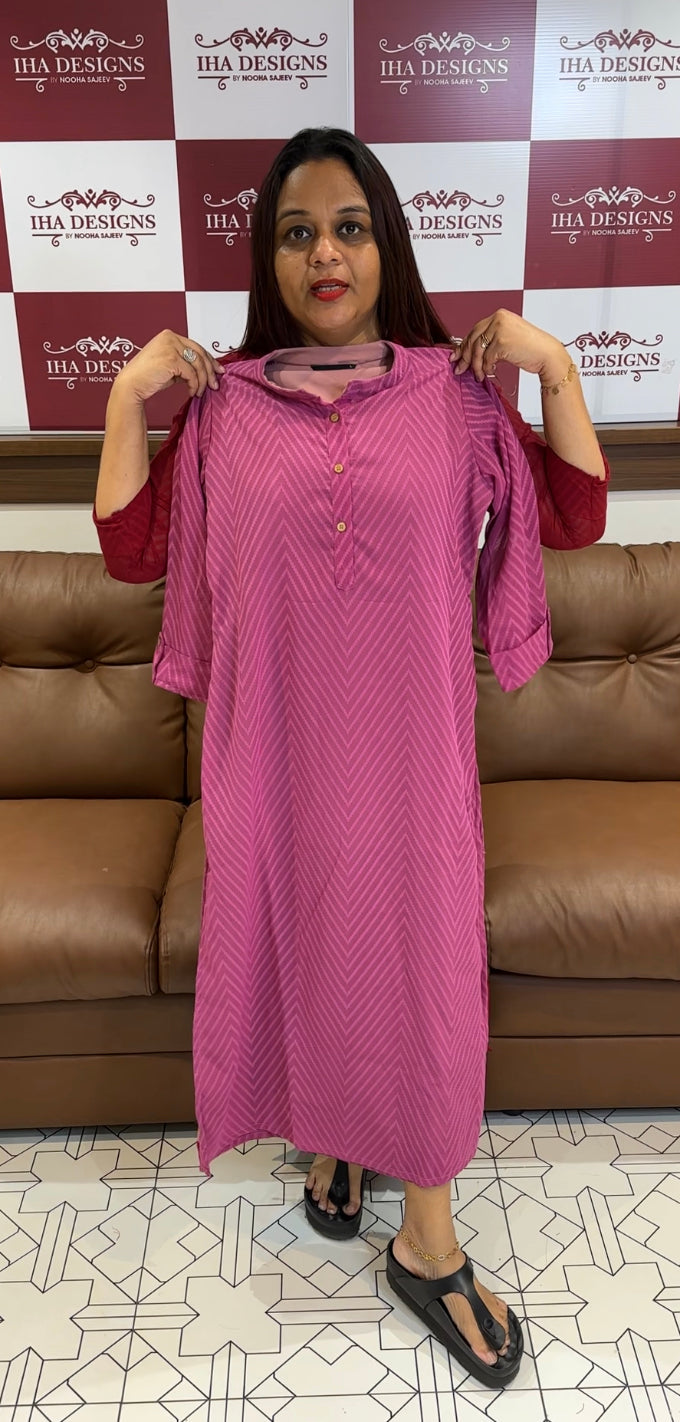 IHA'S IN-HOUSE CASUAL WEAR STRAIGHT TOPS - IHA 8394