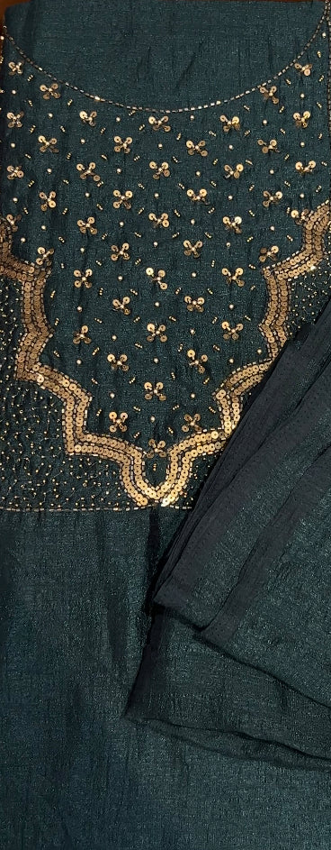 VICHITRA SILK UNSTITCHED SALWAR SUIT - IHA 8566