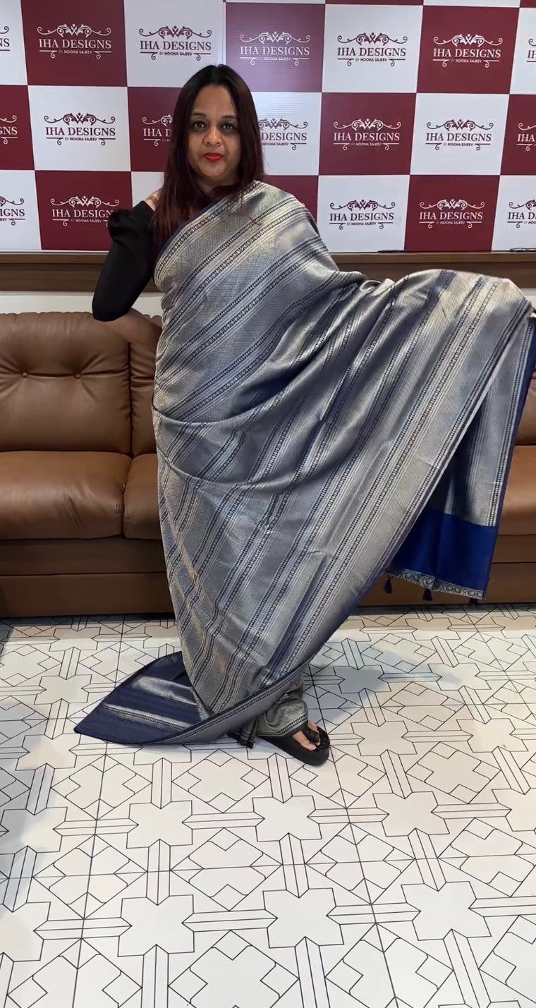 DESIGNER SEMI KATAN SILK SAREES - IHA 8069