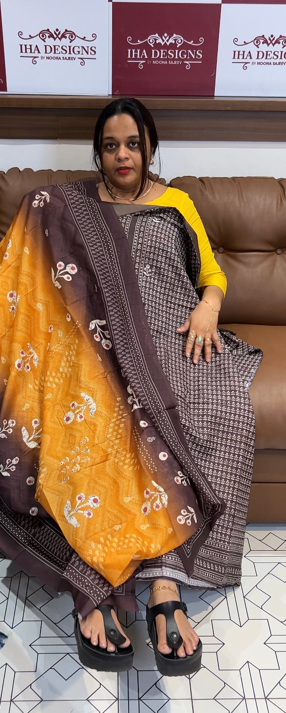 DIGITAL PRINTED UNSTITCHED SALWAR SUIT - IHA 8603