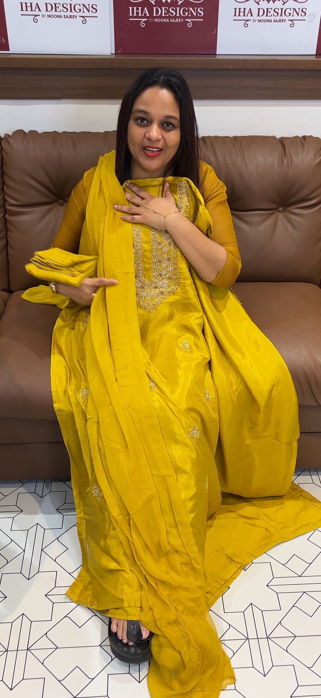 DOLA SILK UNSTITCHED SALWAR SUITS - IHA 9502
