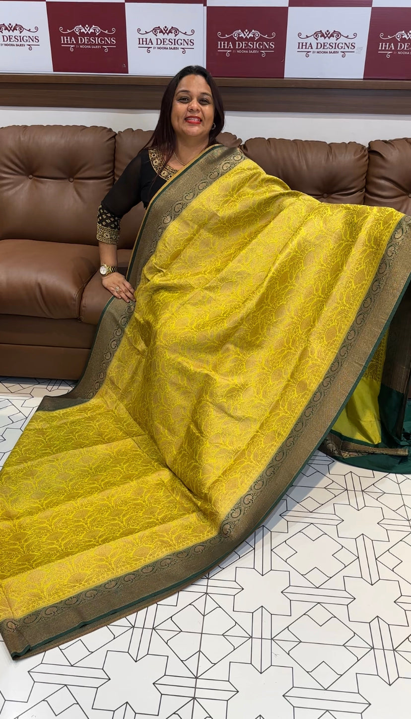 DESIGNER SEMI KATAN SILK SAREES - IHA 8346