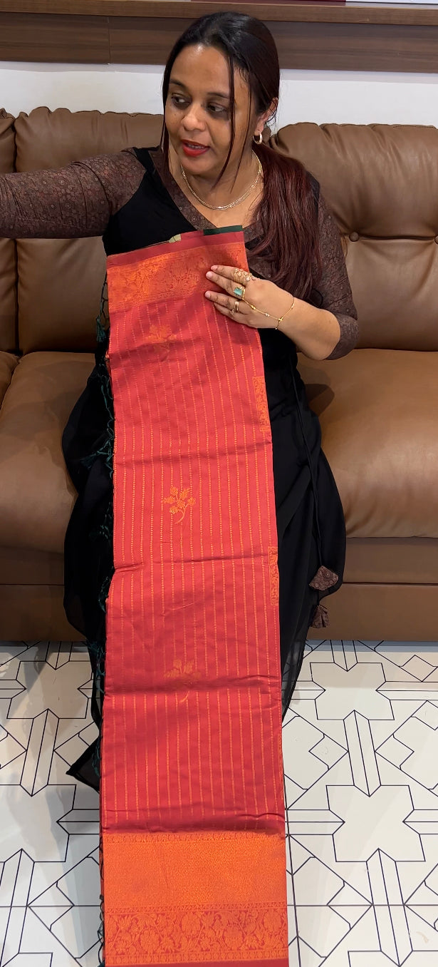 SEMI SILK SAREE - IHA 8624