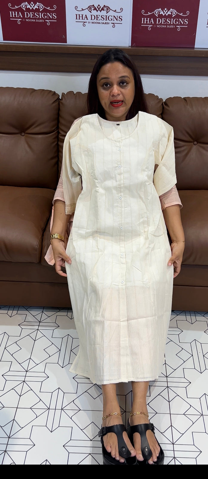 BUDGET MUL COTTON ALINE TOPS - IHA 8437