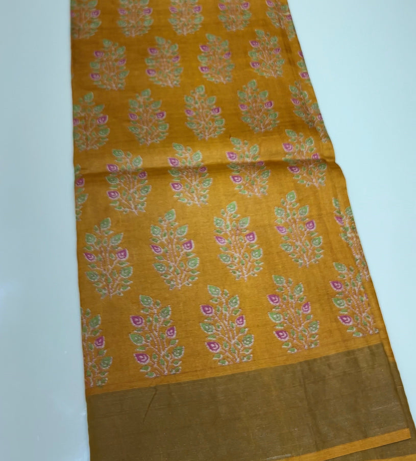 PRINTED TUSSUR SAREES - IHA 8328