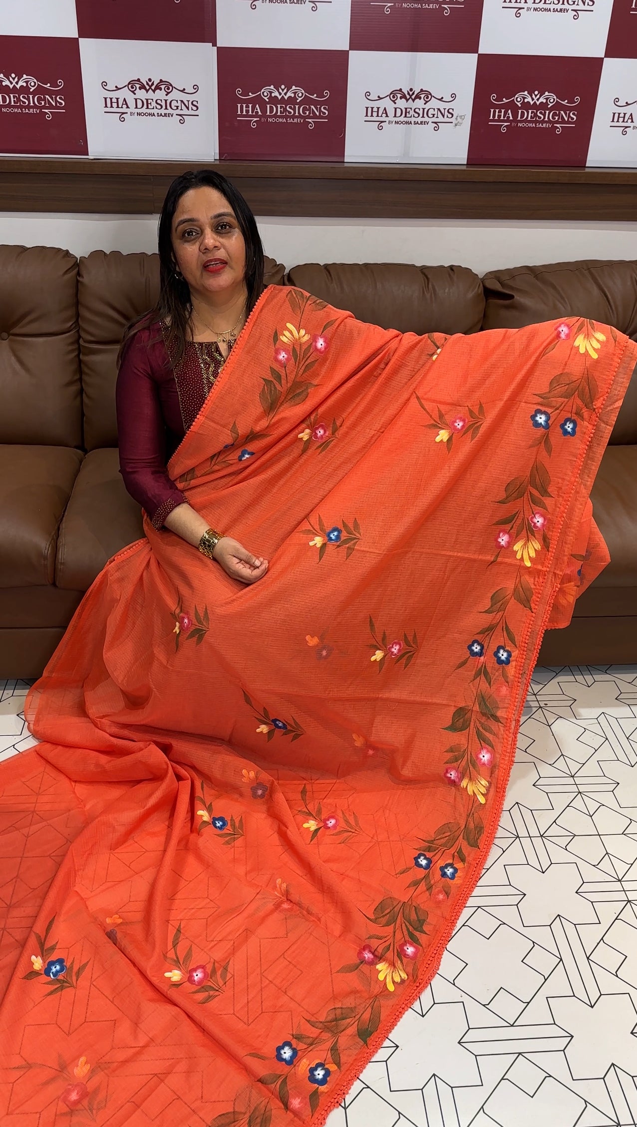 KOTA COTTON SAREES - IHA 22227