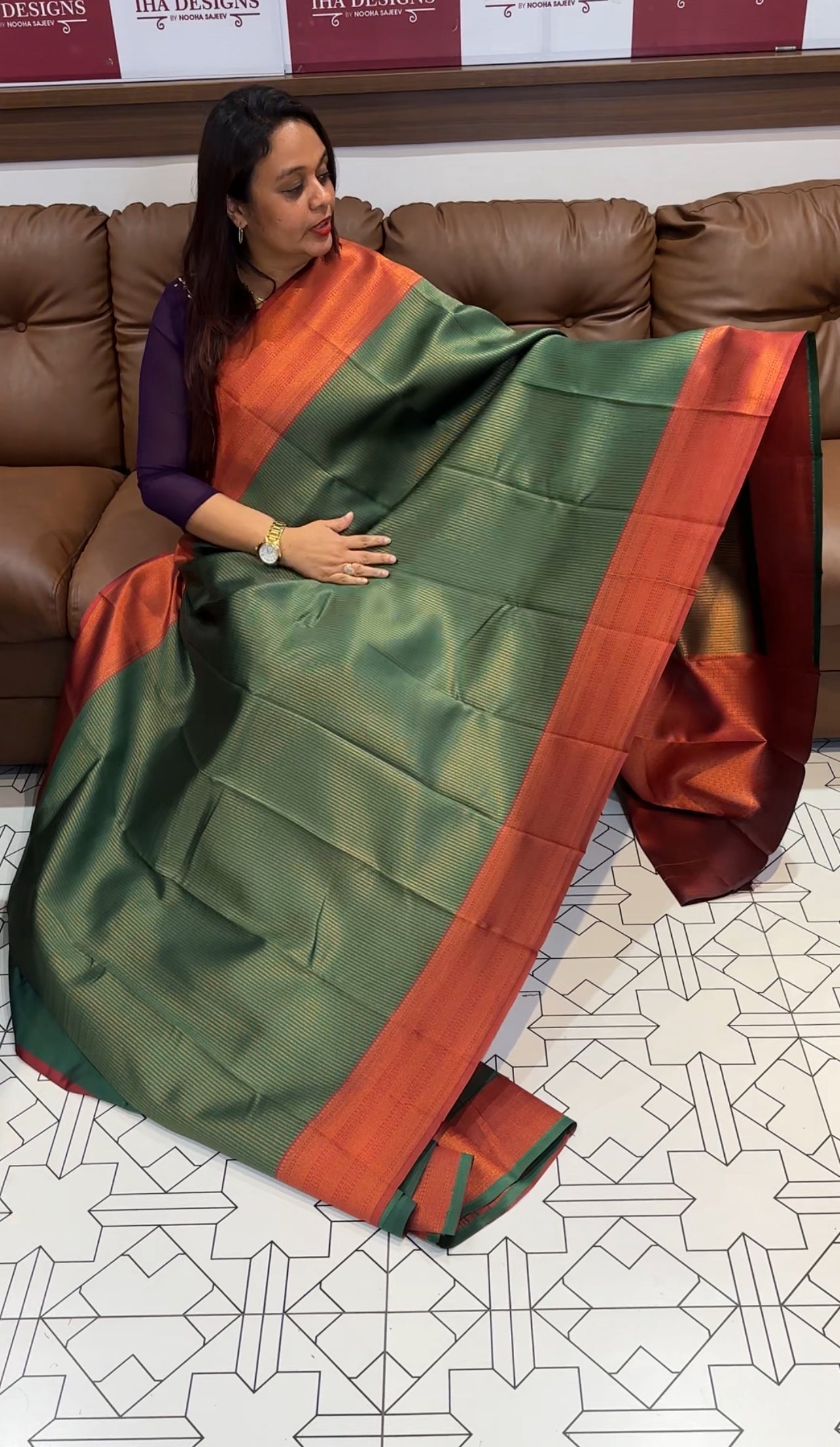 BUDGET BUY SEMI SILK SAREES - IHA 9778